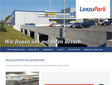 Tablet Screenshot of lenzopark.ch